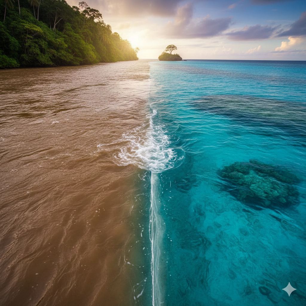 barrier between salt and fresh water