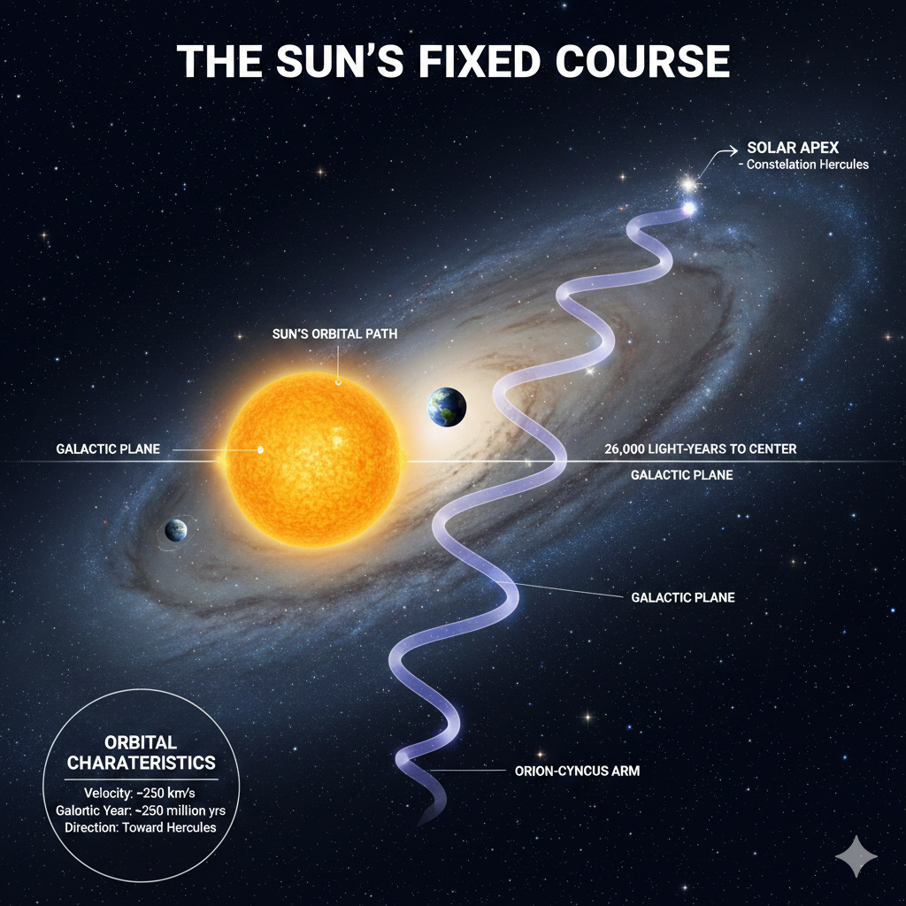 And the sun runs on course toward its appointed term