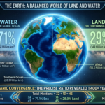 land and sea proportion of the world already revealed by Quran